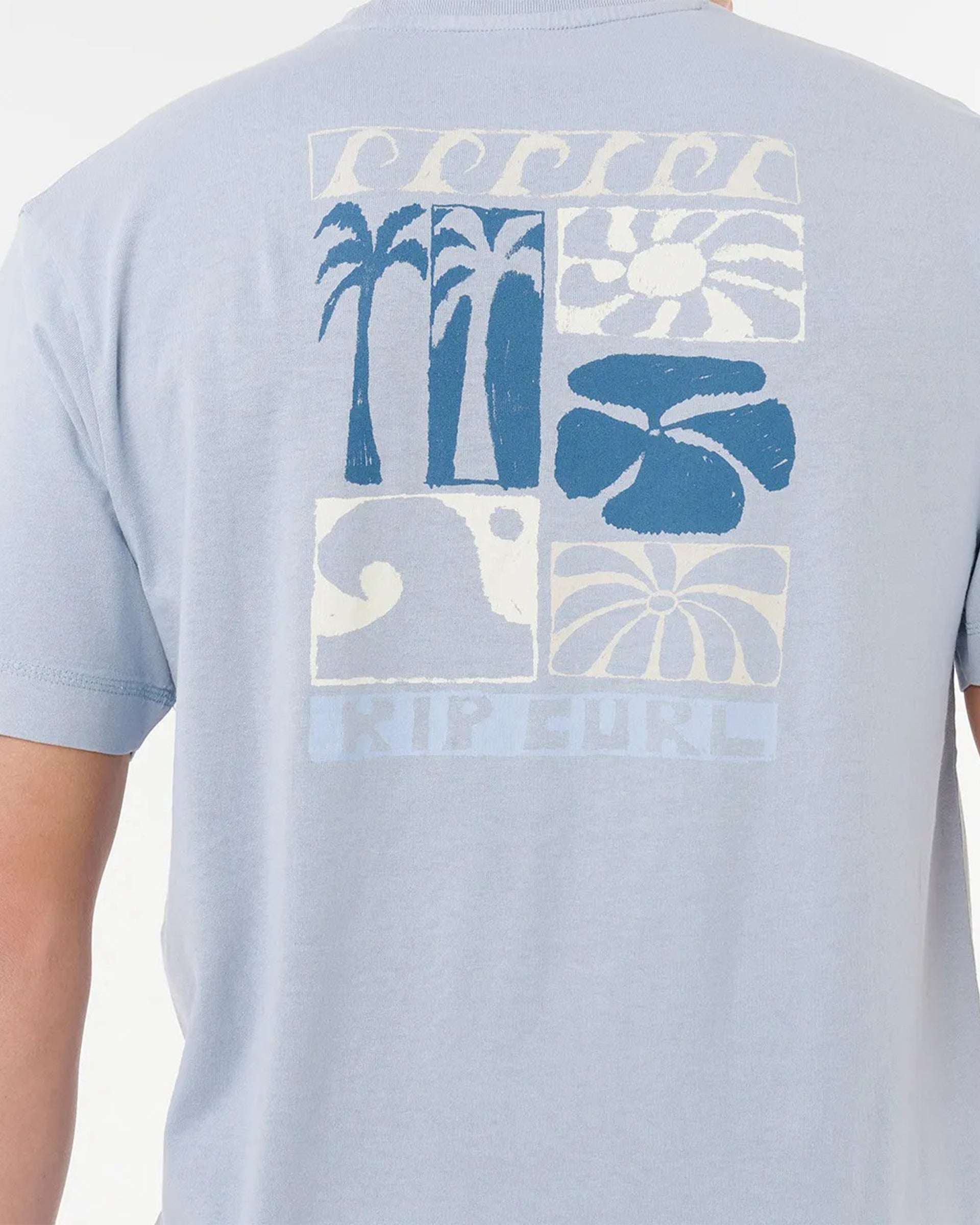 Rip Curl Artists of the Year Ty Williams Coastline S/S T-Shirt - Spray Blue