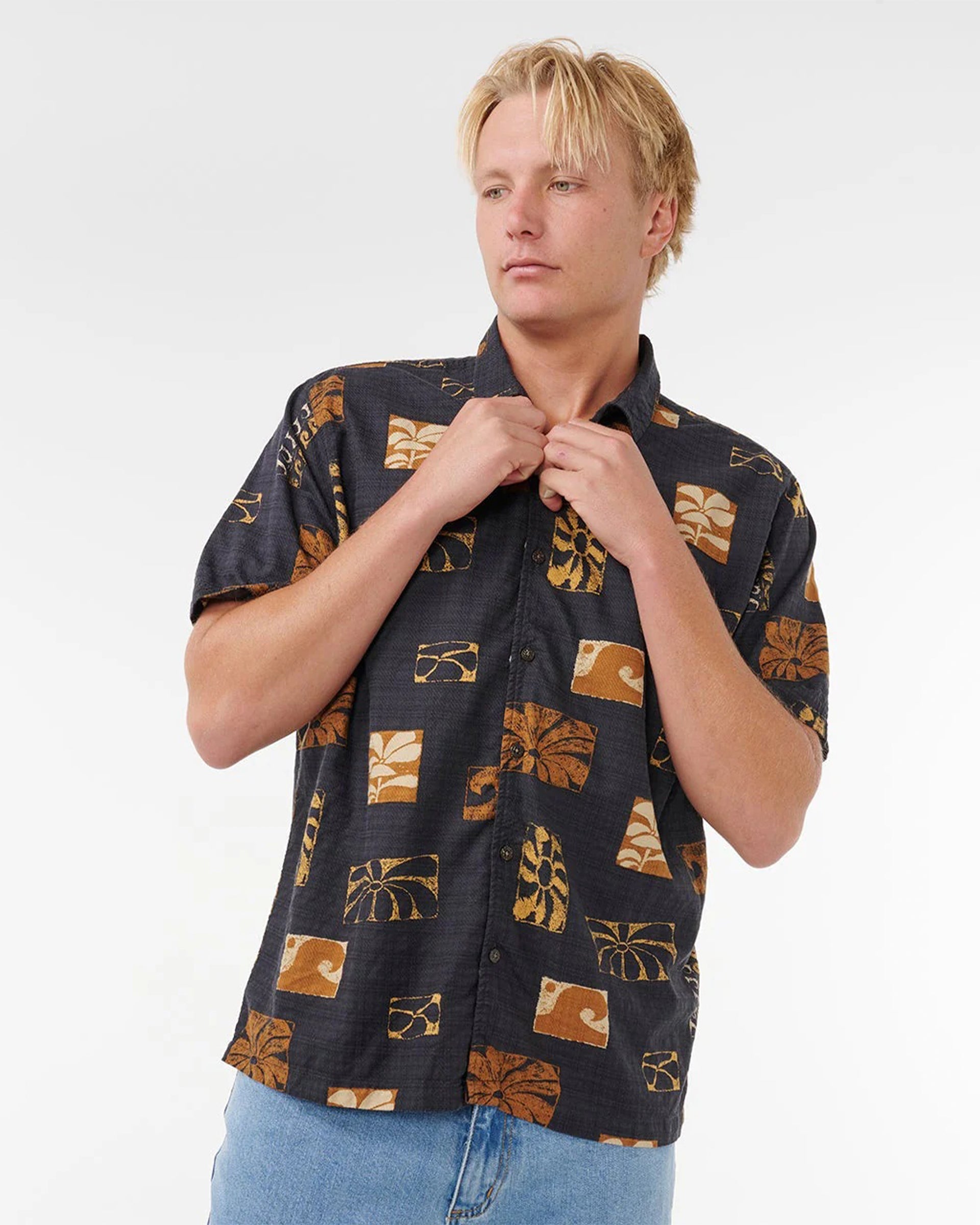Rip Curl Artist Of The Search - Ty Williams S/S Shirt - Washed Black
