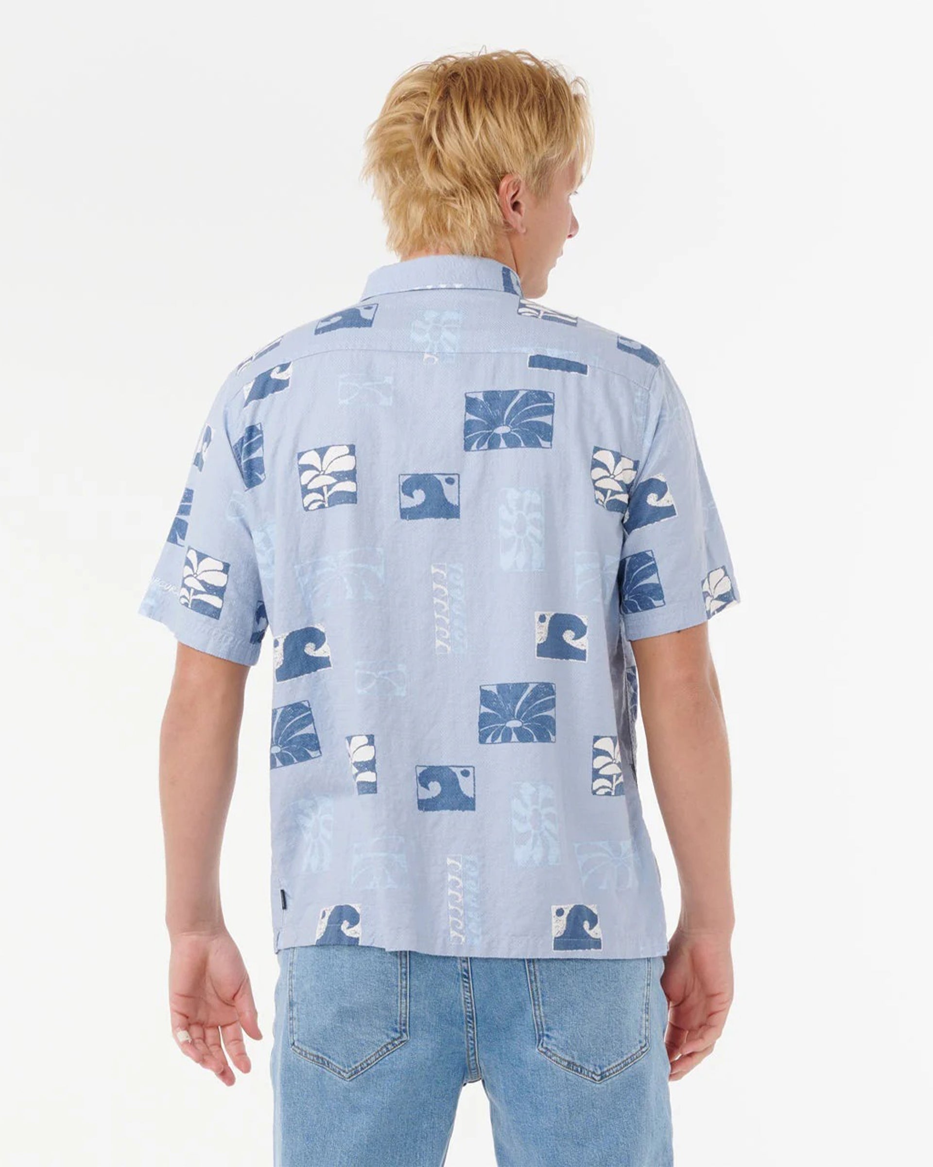 Rip Curl Artist Of The Search - Ty Williams Short Sleeve Shirt  Spray Blue