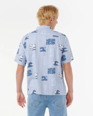 Rip Curl Artist Of The Search - Ty Williams Short Sleeve Shirt  Spray Blue