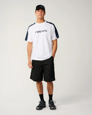 Rip Curl Archive Up Top Panel Loose Short Sleeve T-Shirt - White