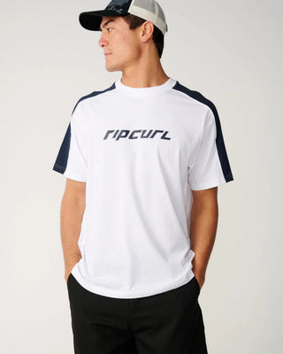 Rip Curl Archive Up Top Panel Loose Short Sleeve T-Shirt - White