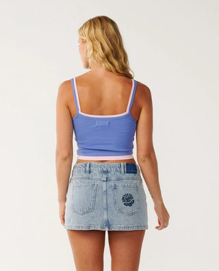Rip Curl Women's Bossa Nova Layered Tank - Mid Blue