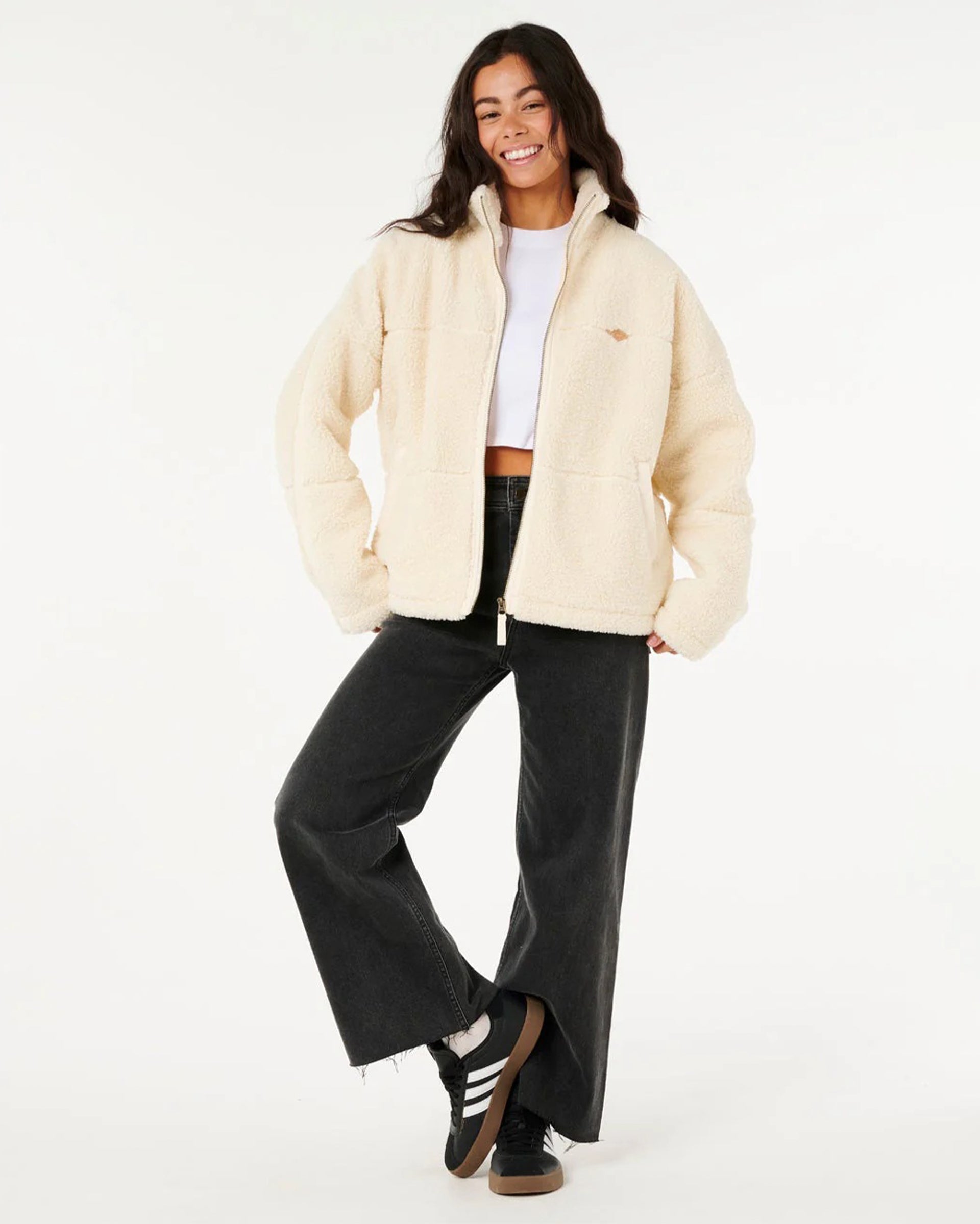 Cala Nights Sherpa Jacket - Lily – Jack's Surfboards
