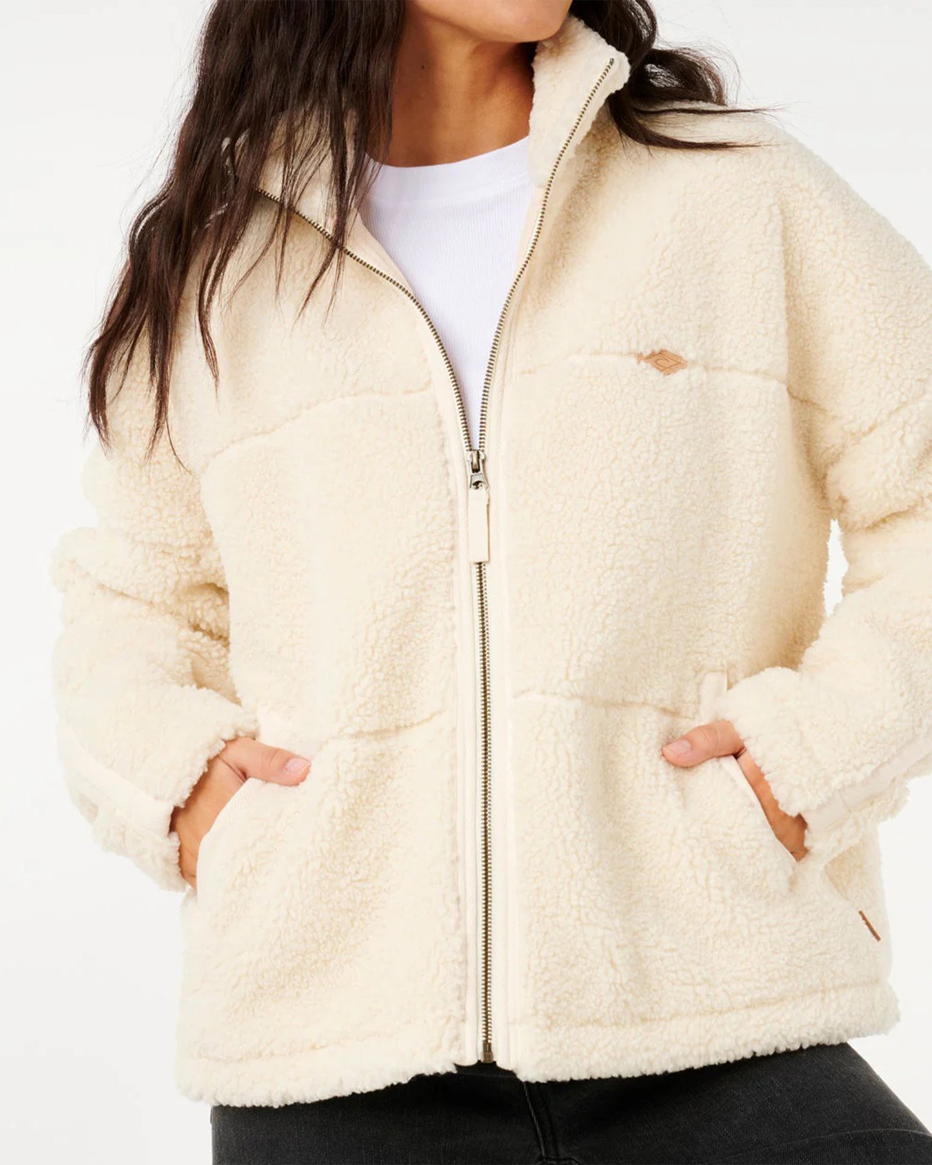 Cala Nights Sherpa Jacket - Lily – Jack's Surfboards
