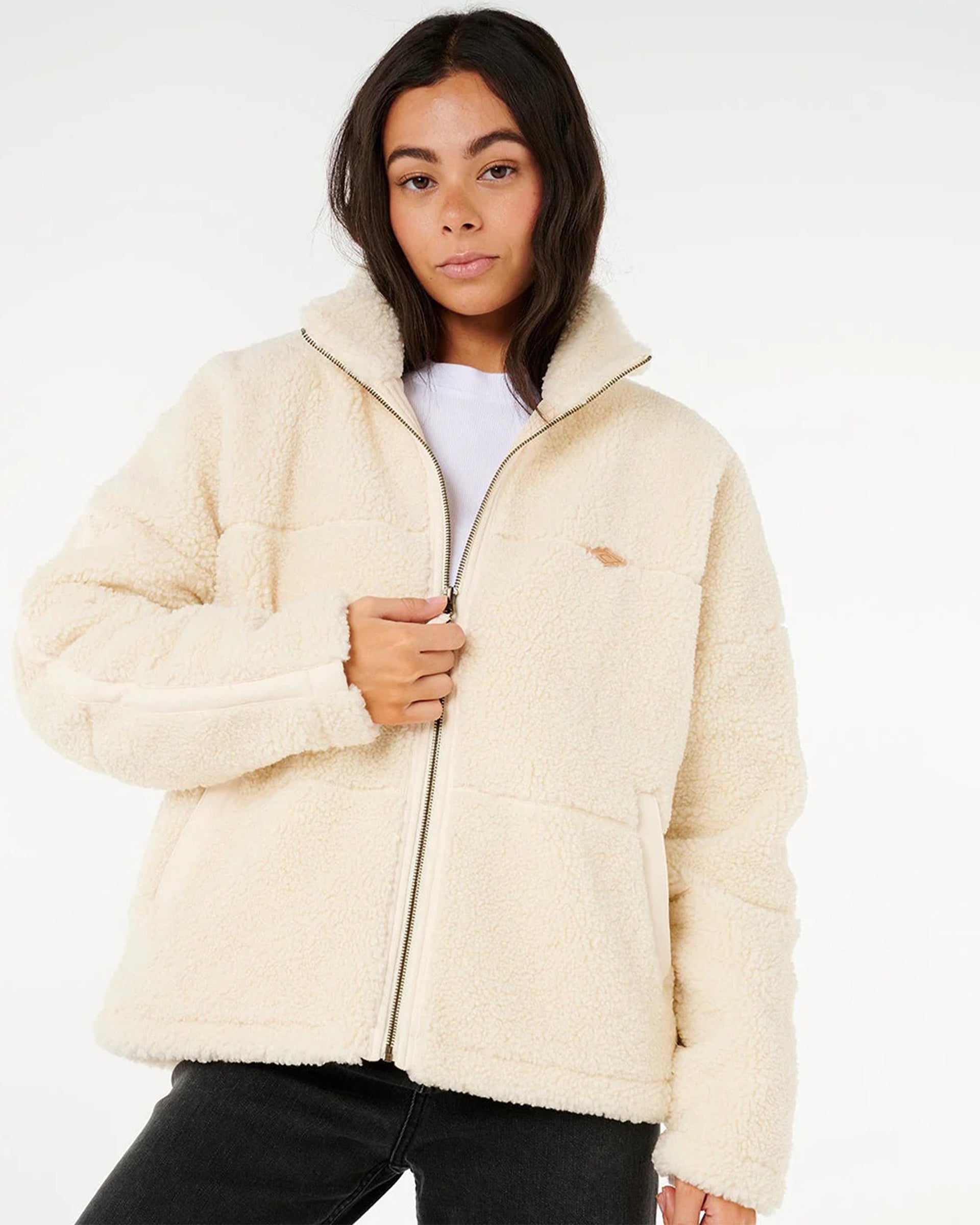 Cala Nights Sherpa Jacket - Lily – Jack's Surfboards