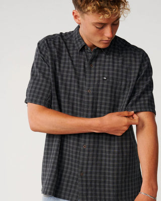 Rip Curl Classic Surf Check Short Sleeve Shirt - Black