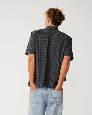 Rip Curl Classic Surf Check Short Sleeve Shirt - Black
