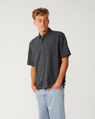 Rip Curl Classic Surf Check Short Sleeve Shirt - Black