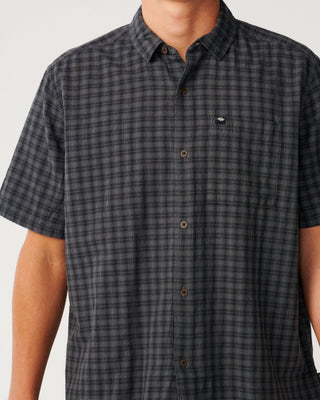 Rip Curl Classic Surf Check Short Sleeve Shirt - Black
