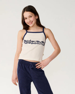 Rip Curl Girl's (8-16) Costa Del Sol Tank - Bone