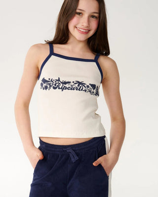 Rip Curl Girl's (8-16) Costa Del Sol Tank - Bone
