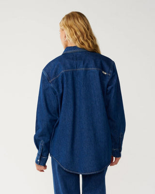 Rip Curl Women's Cruisin Denim Long Sleeve Shirt - Mid Blue