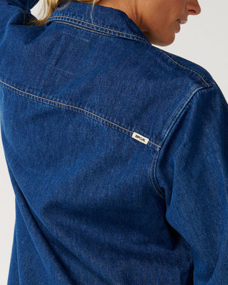 Rip Curl Women's Cruisin Denim Long Sleeve Shirt - Mid Blue