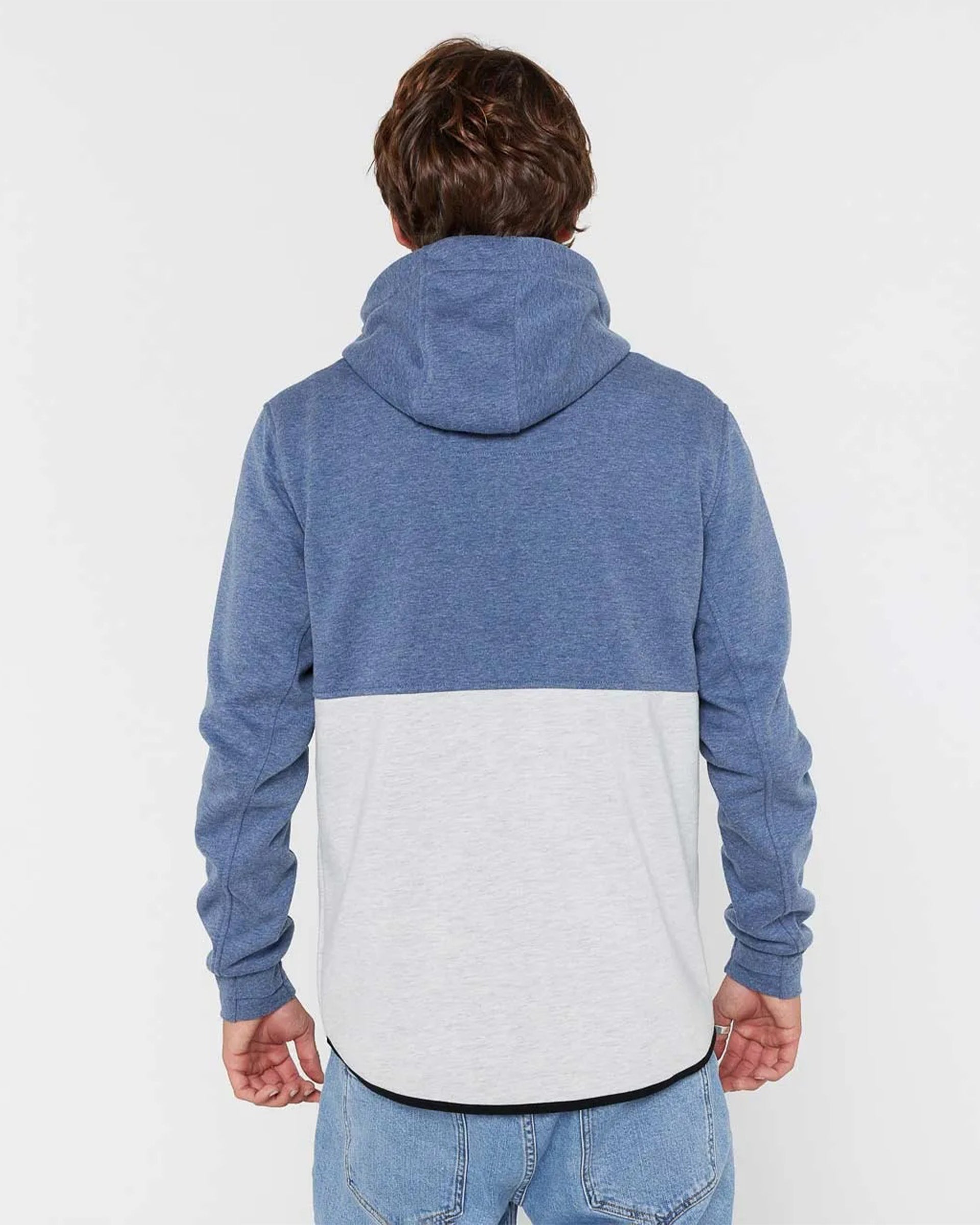 Rip Curl Anti Series Departed Zip Thru Fleece - Navy/Grey