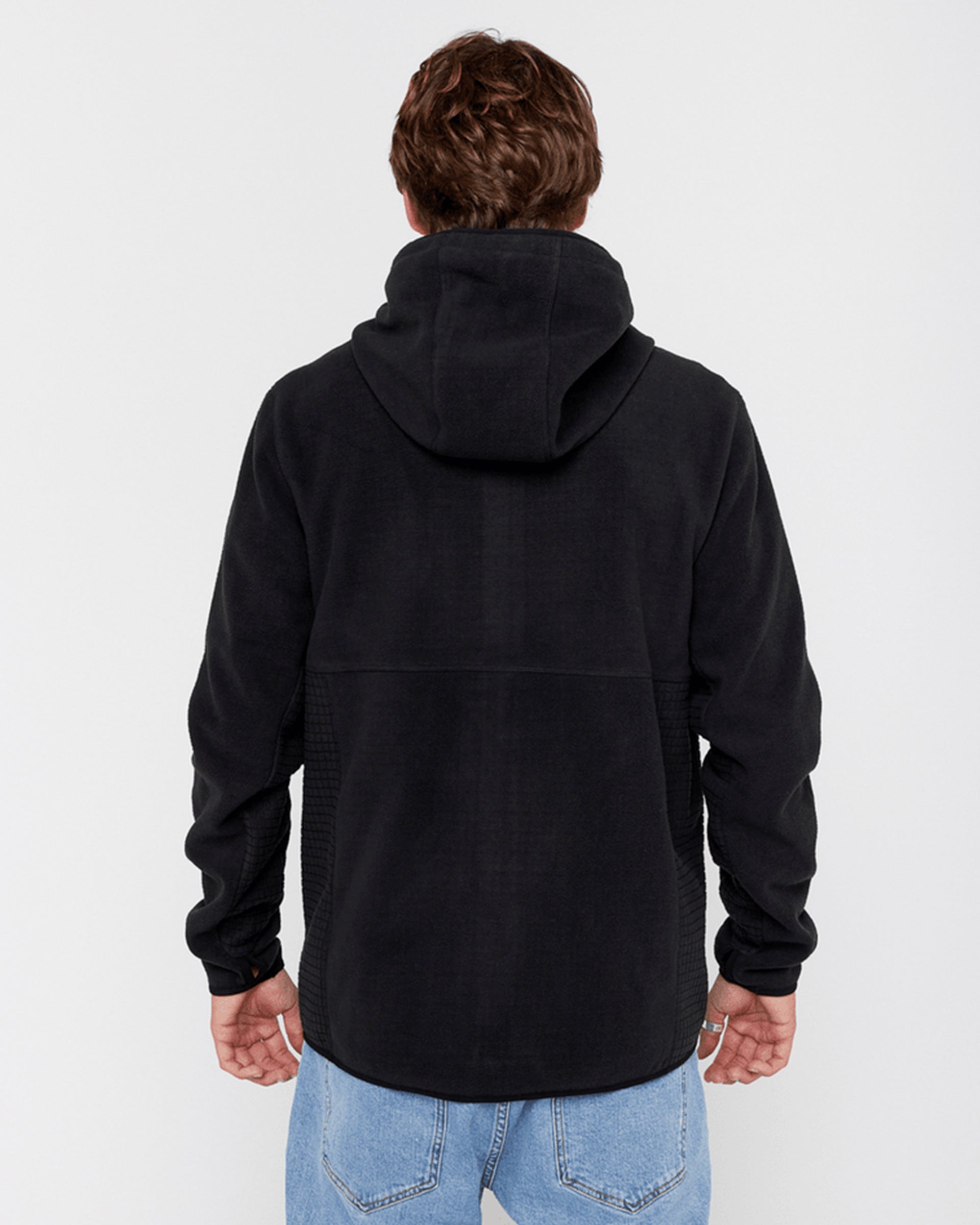 Rip Curl Departed Polar Fleece Zip Thru - Black