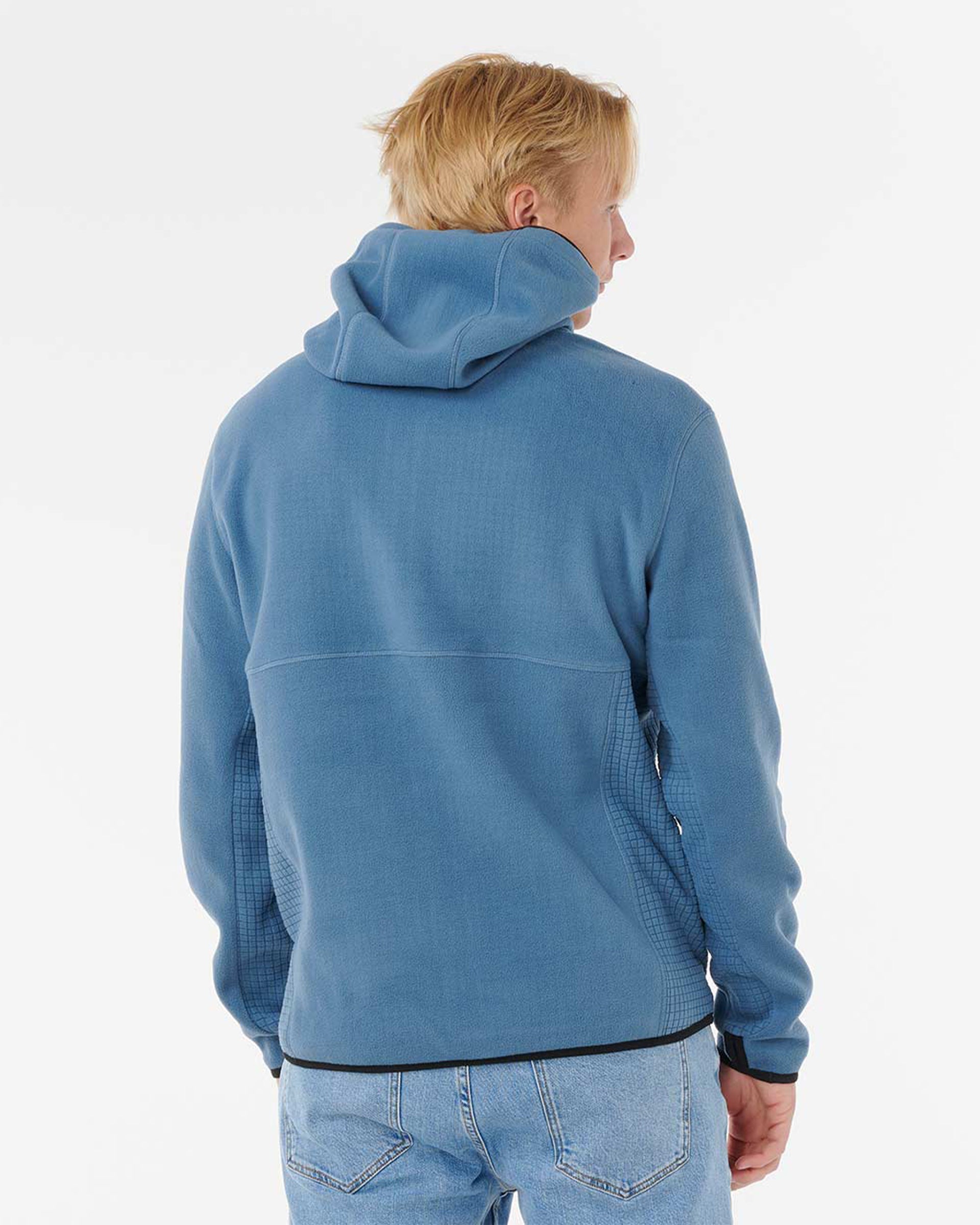 Rip Curl Departed Polar Fleece Zip Thru - Bluefin