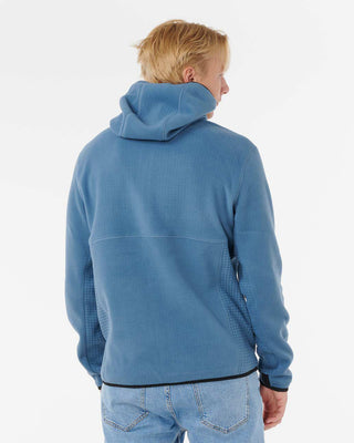 Rip Curl Departed Polar Fleece Zip Thru - Bluefin