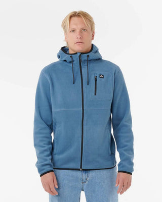 Rip Curl Departed Polar Fleece Zip Thru - Bluefin