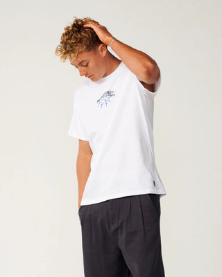 Rip Curl Disorder Balance Loose Short Sleeve T-Shirt - White
