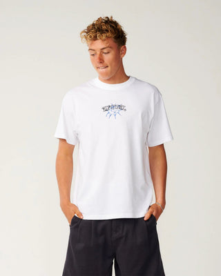 Rip Curl Disorder Balance Loose Short Sleeve T-Shirt - White
