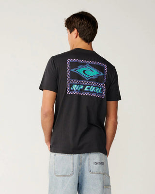 Rip Curl Disorder Legacy Relaxed Short Sleeve T-Shirt - Washed Black
