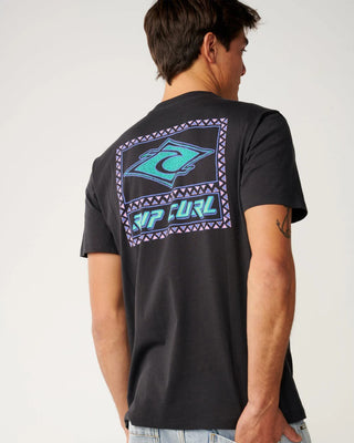 Rip Curl Disorder Legacy Relaxed Short Sleeve T-Shirt - Washed Black