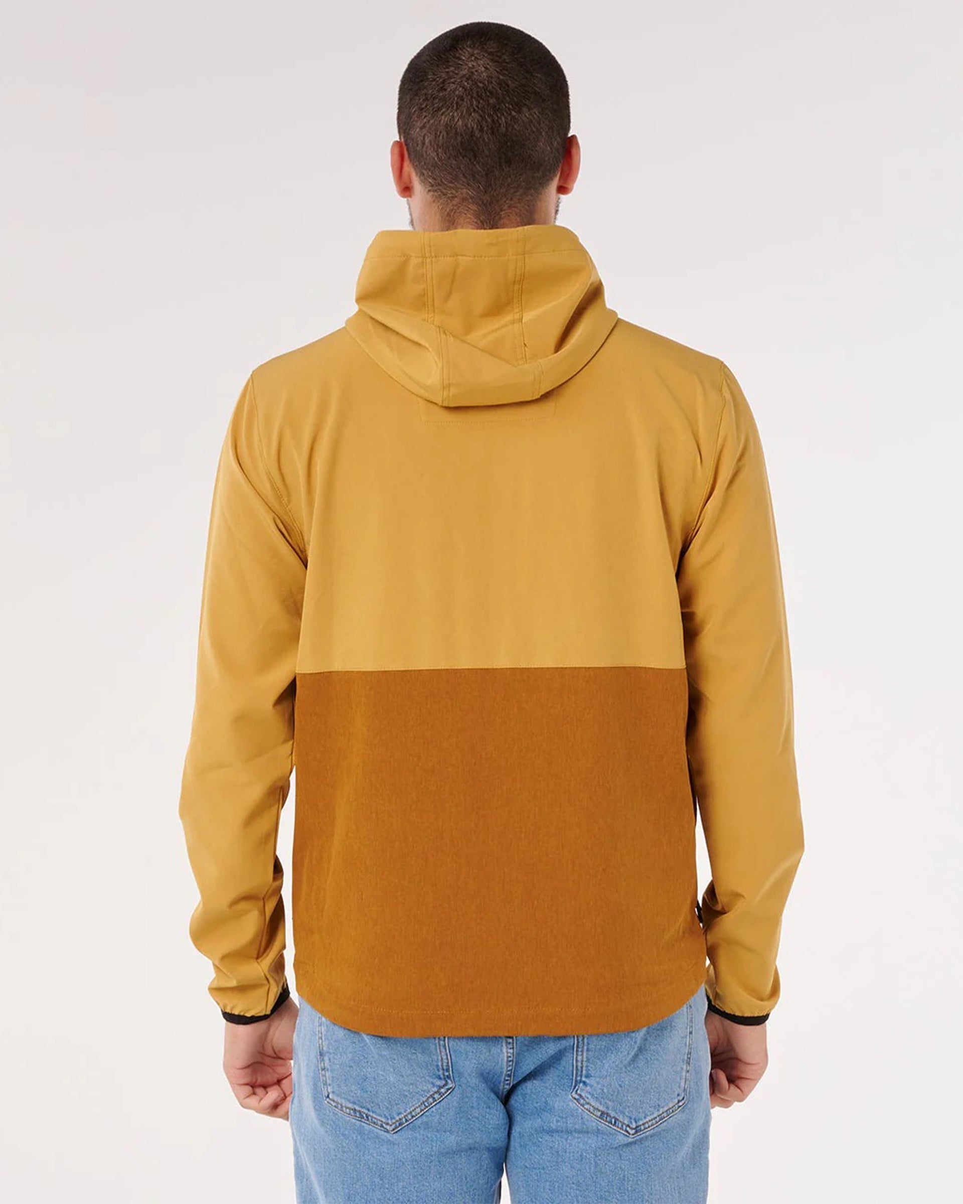 Rip Curl Elite Anti-Series Zip Through Jacket - Brown/Gold