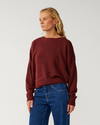 Rip Curl Women's Emily Sweater - Dark Plum