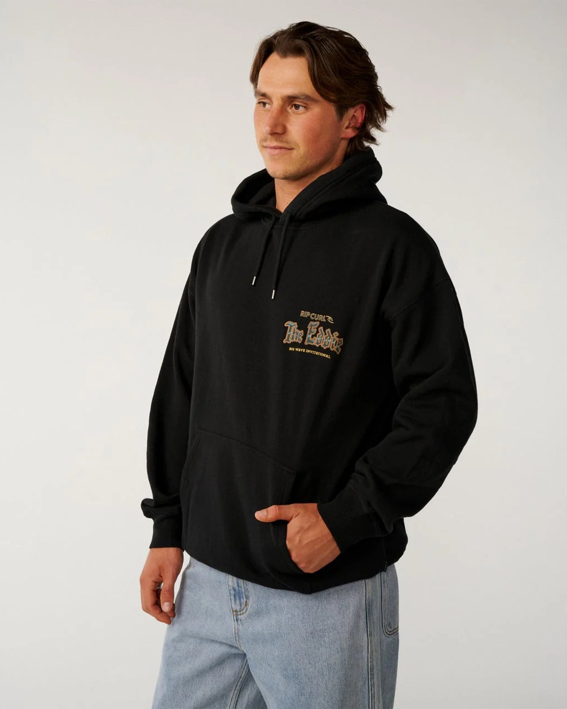 Rip Curl Eddie Would Go Poster Hood - Black