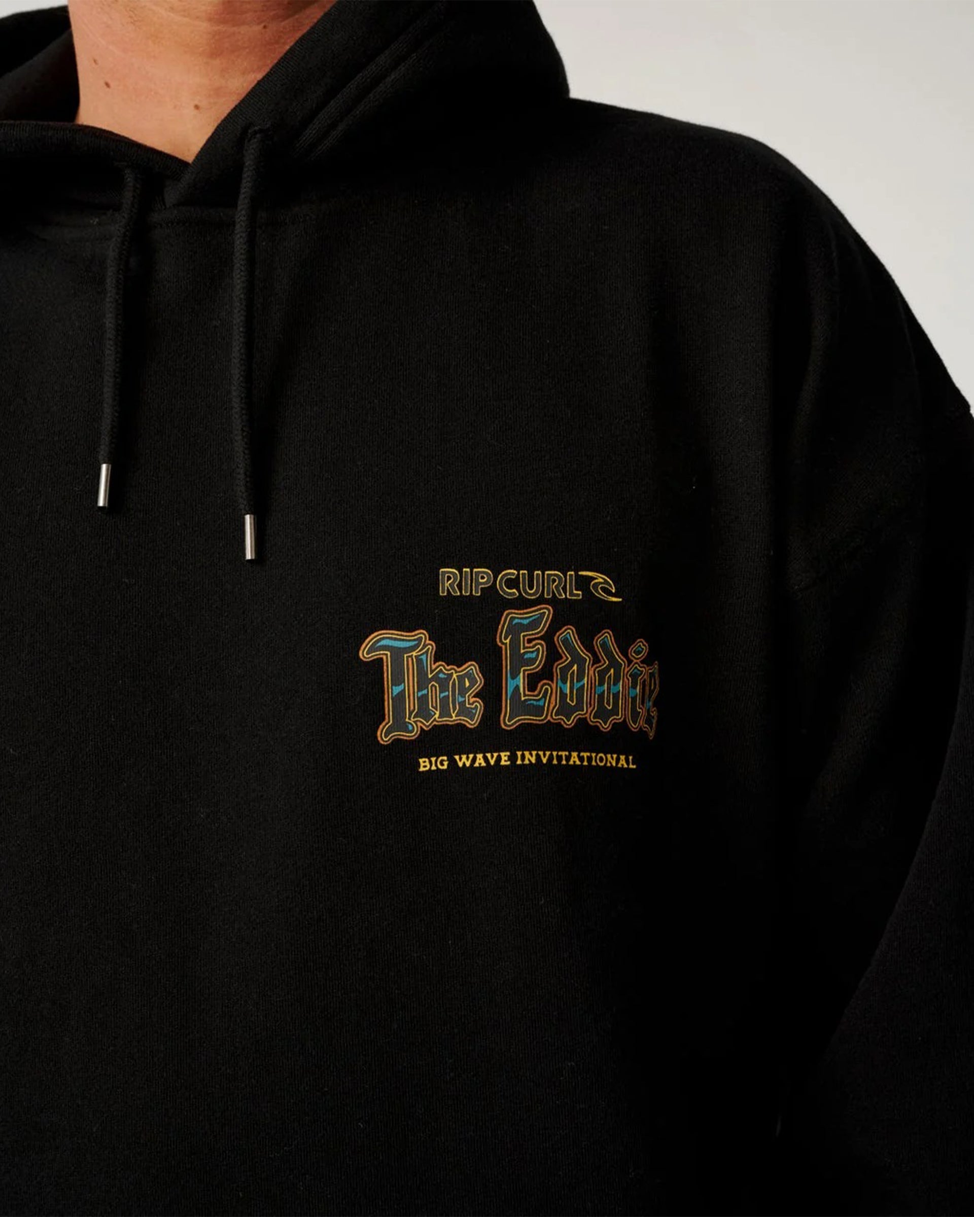 Rip Curl Eddie Would Go Poster Hood - Black