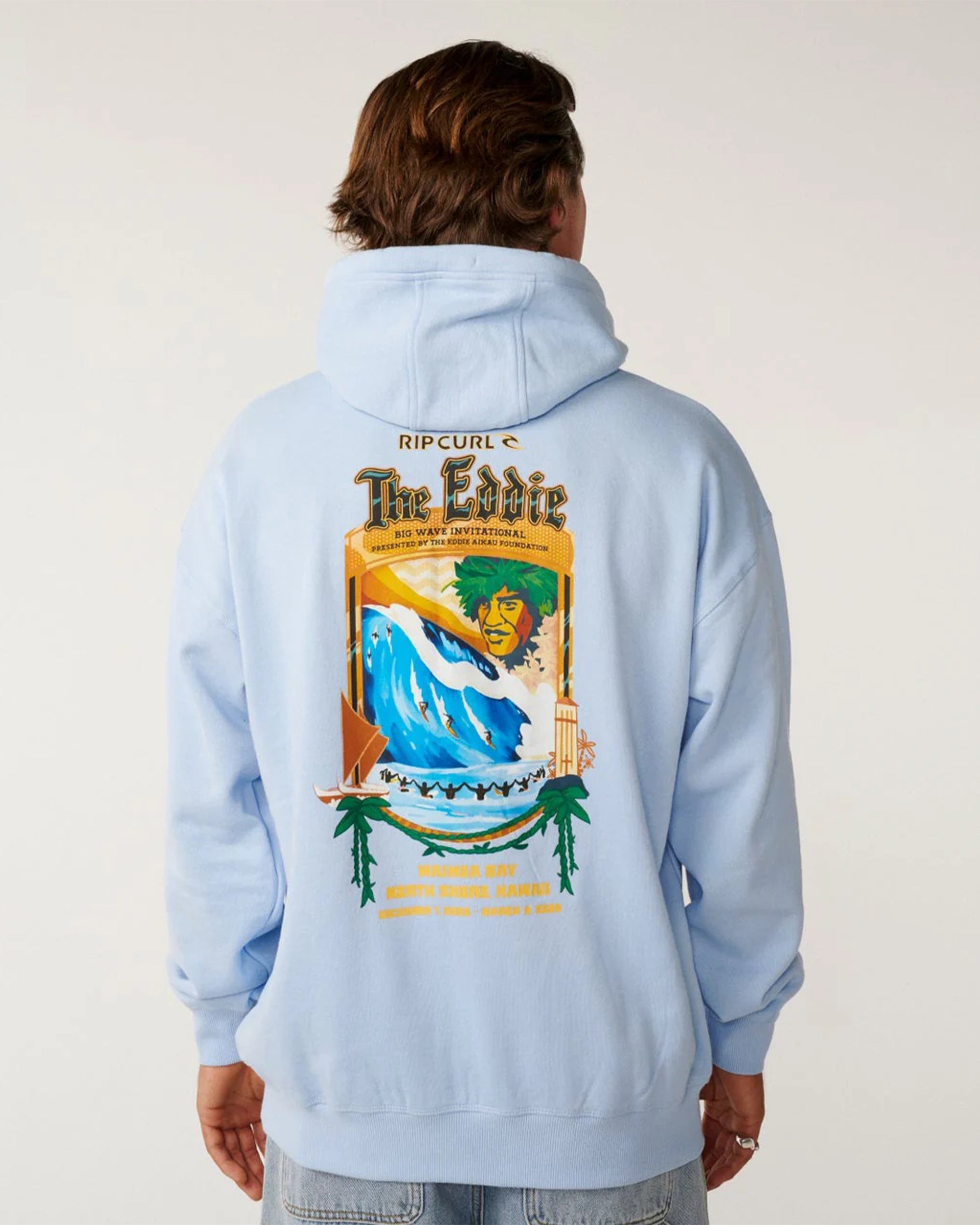 Rip Curl Eddie Would Go Poster Hood - Blue Wind