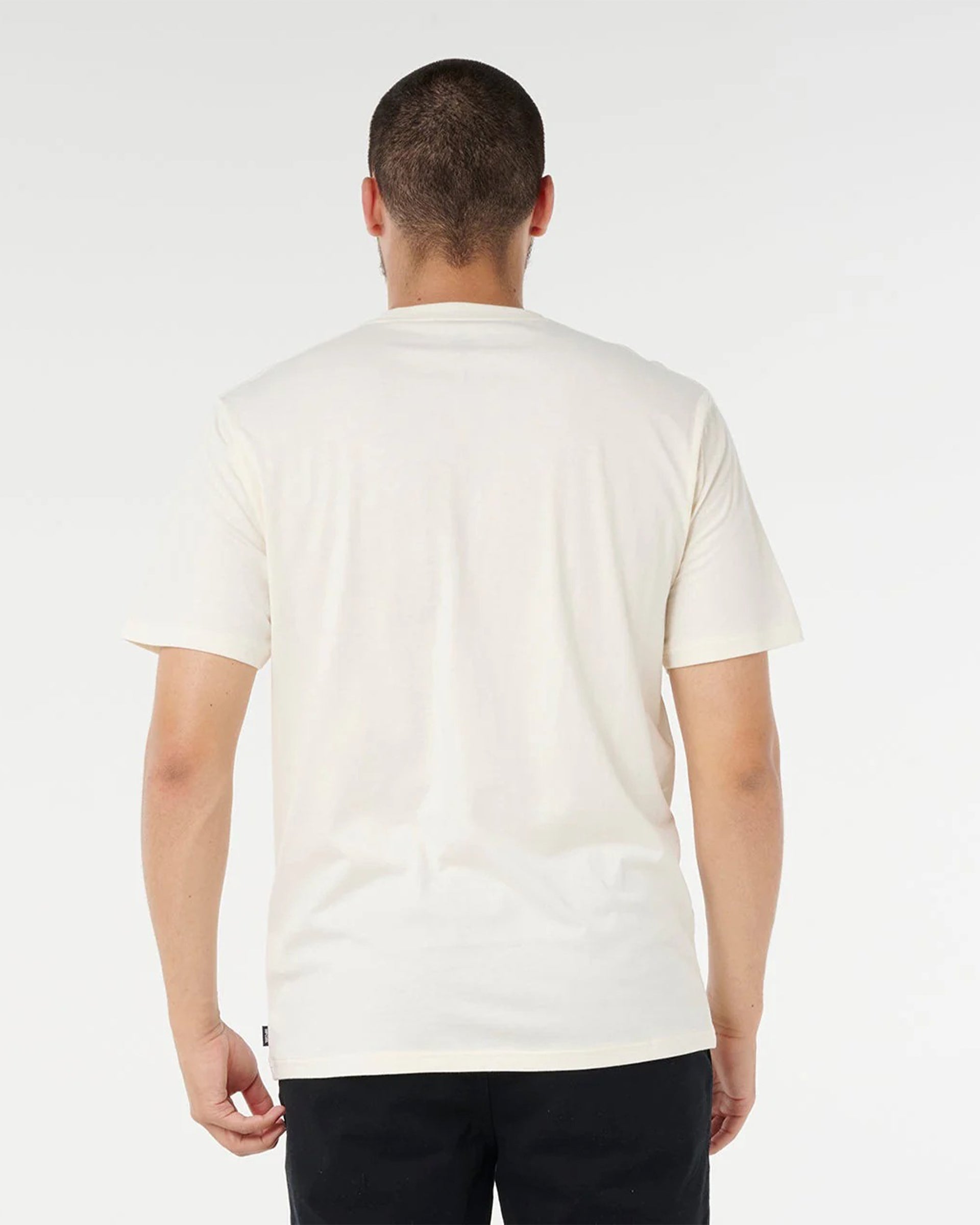 Rip Curl Eddie Would Go Sticker Tee - Bone