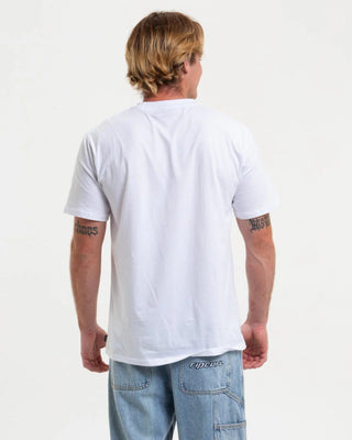 Eddie Would Go Sticker Tee - White