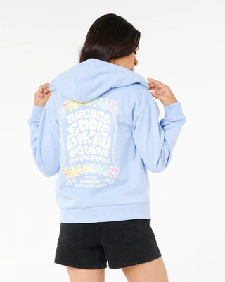 Rip Curl Women's Eddie Would Go Zip Through Fleece - Blue Wind