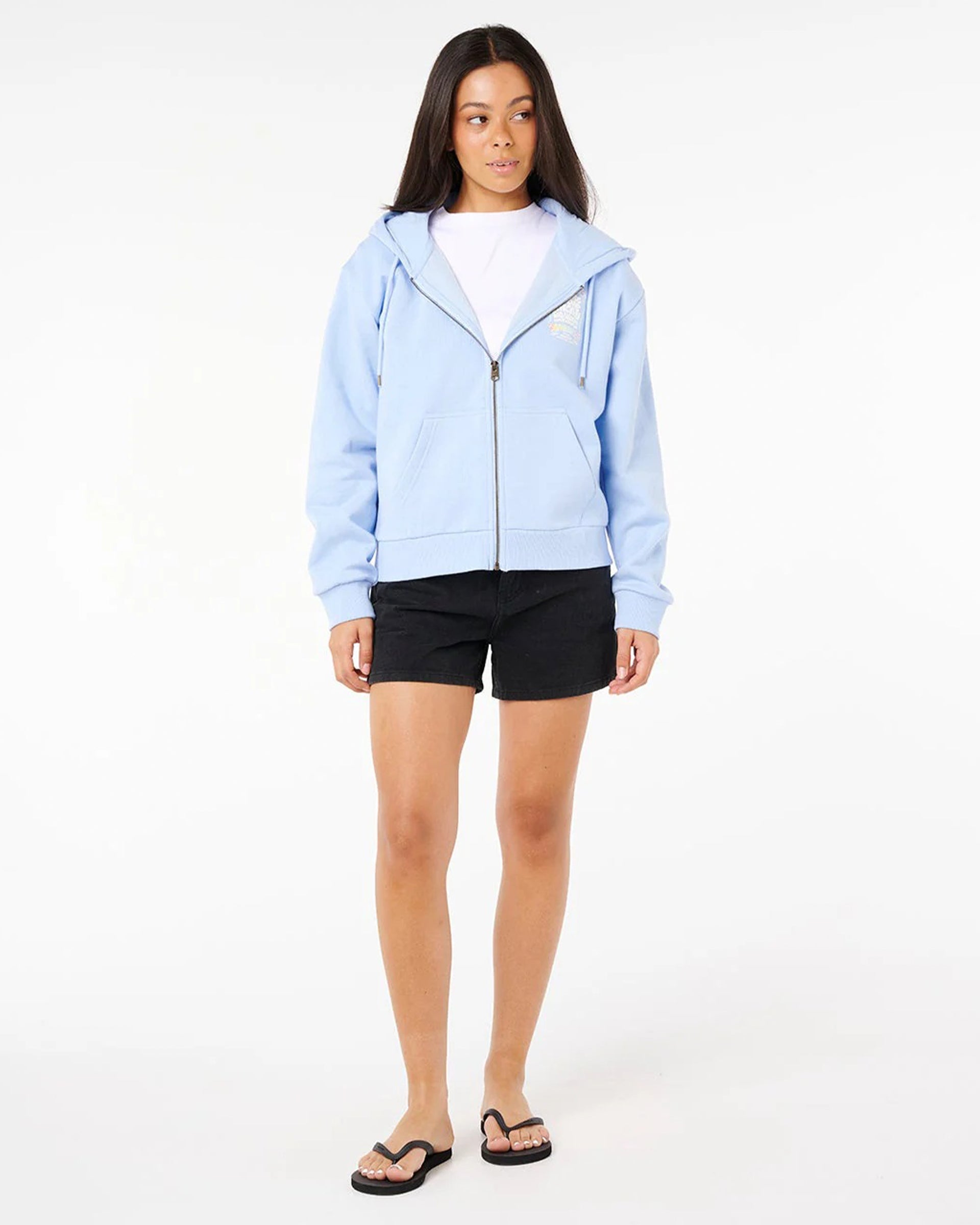 Rip Curl Women's Eddie Would Go Zip Through Fleece - Blue Wind