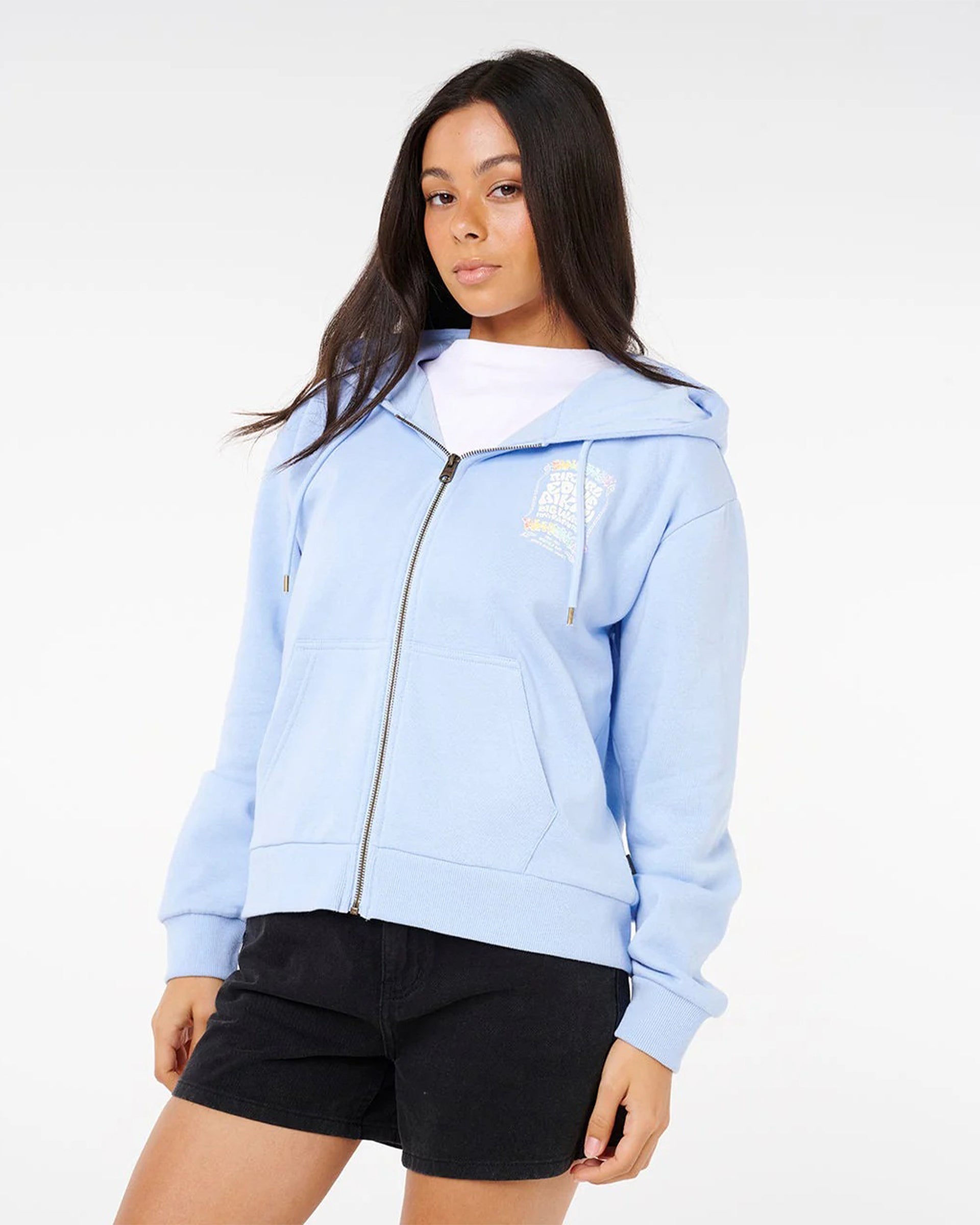 Rip Curl Women's Eddie Would Go Zip Through Fleece - Blue Wind