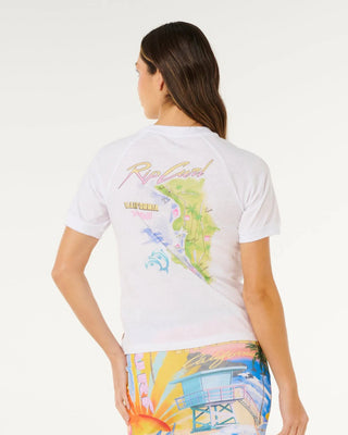 Rip Curl Women's Hayley O Fitted T-Shirt - Optical White