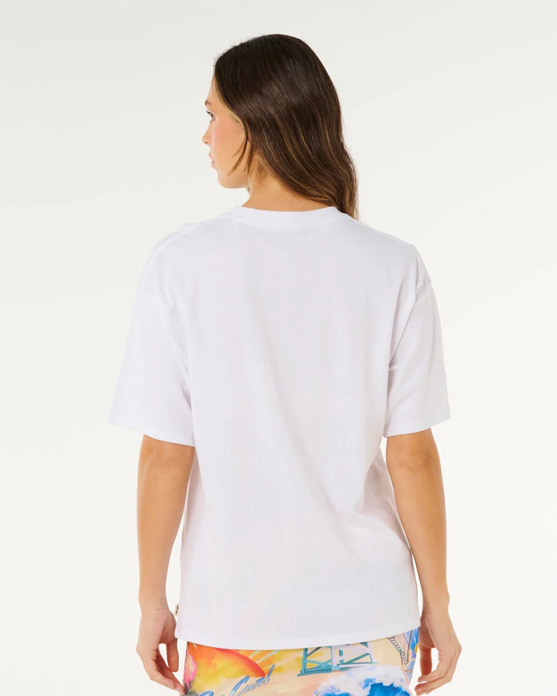 Rip Curl Women's Hayley O Heritage Short Sleeve T-Shirt - Optical White