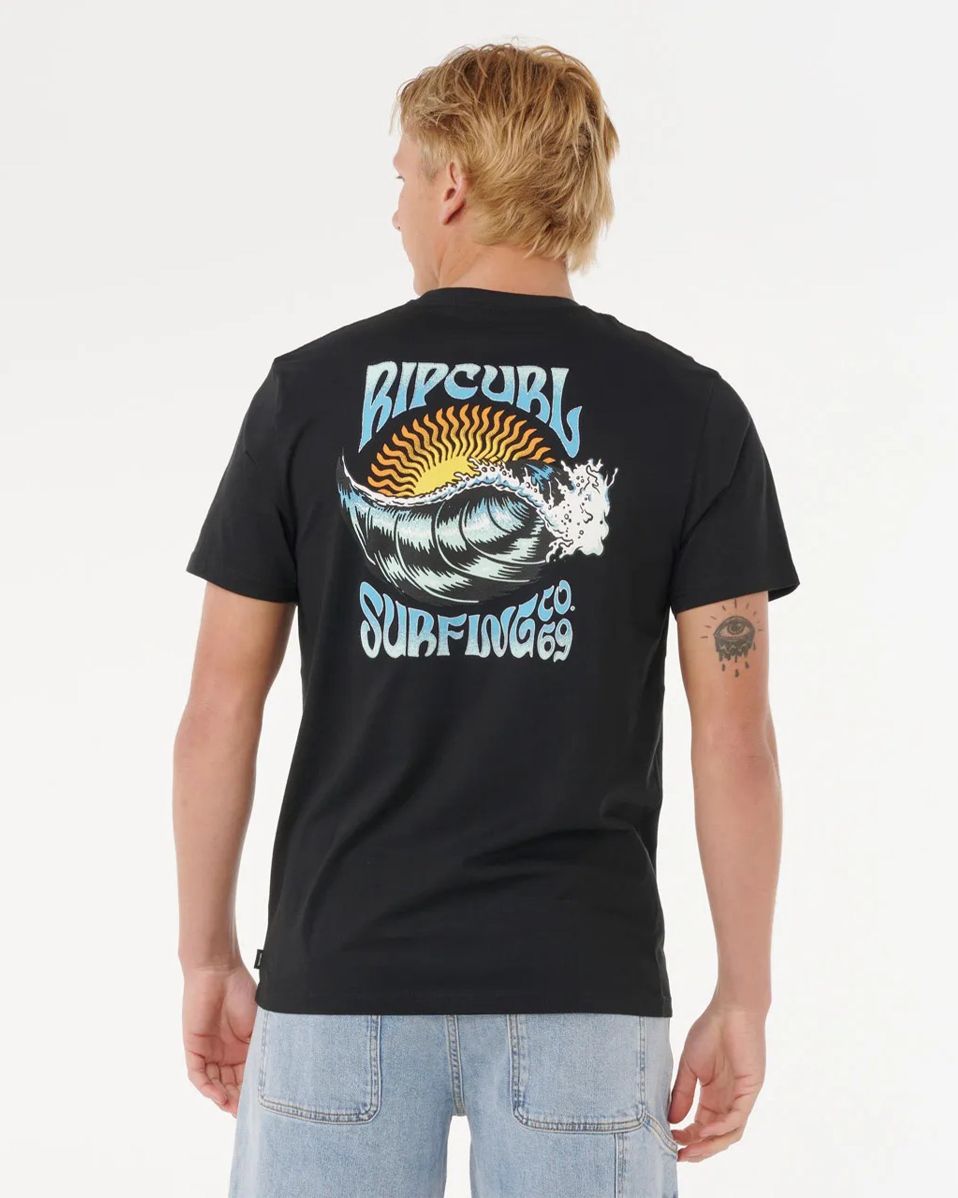 Rip Curl Hazed & Tubed Short Sleeve T-Shirt - Back