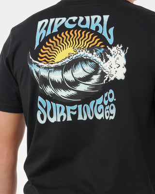 Rip Curl Hazed & Tubed Short Sleeve T-Shirt - Back