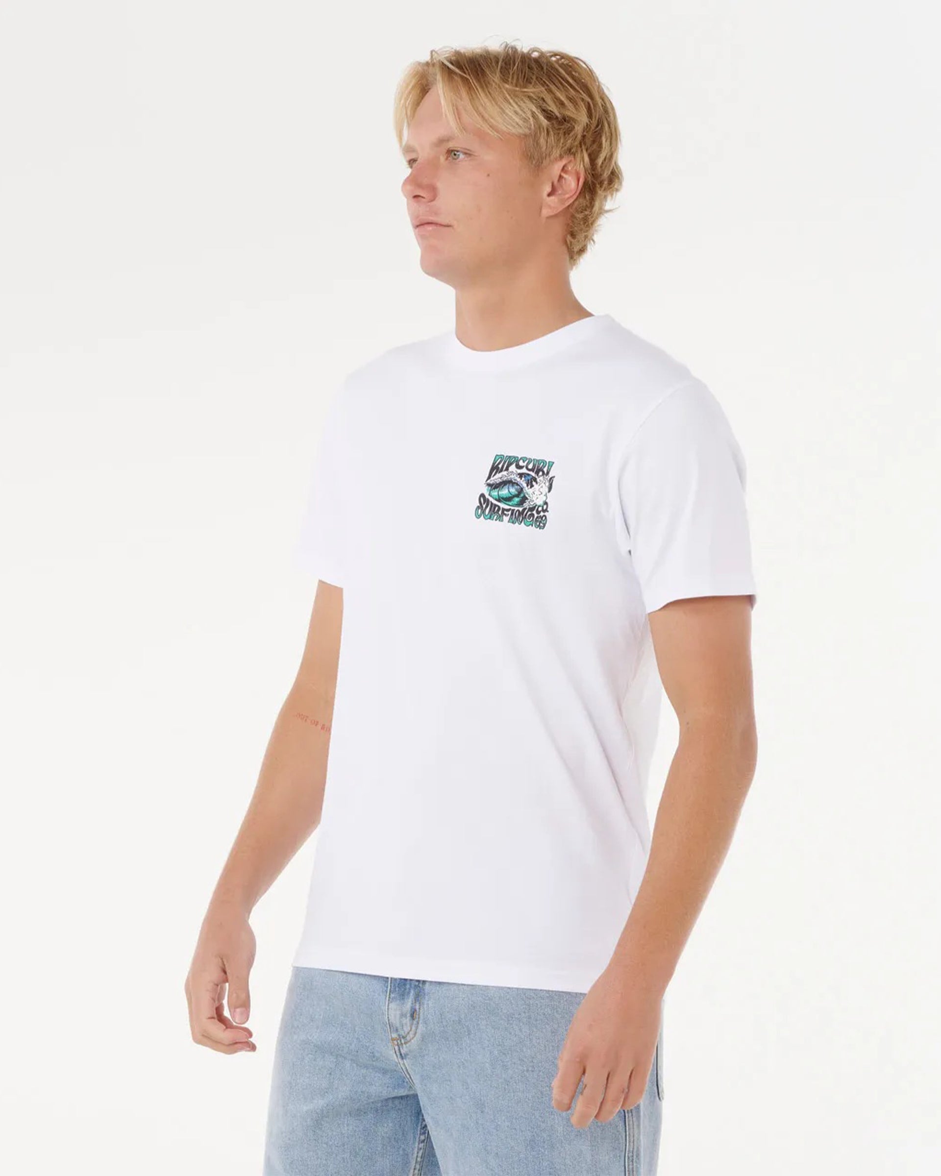 Rip Curl Hazed & Tubed Short Sleeve T-Shirt - White