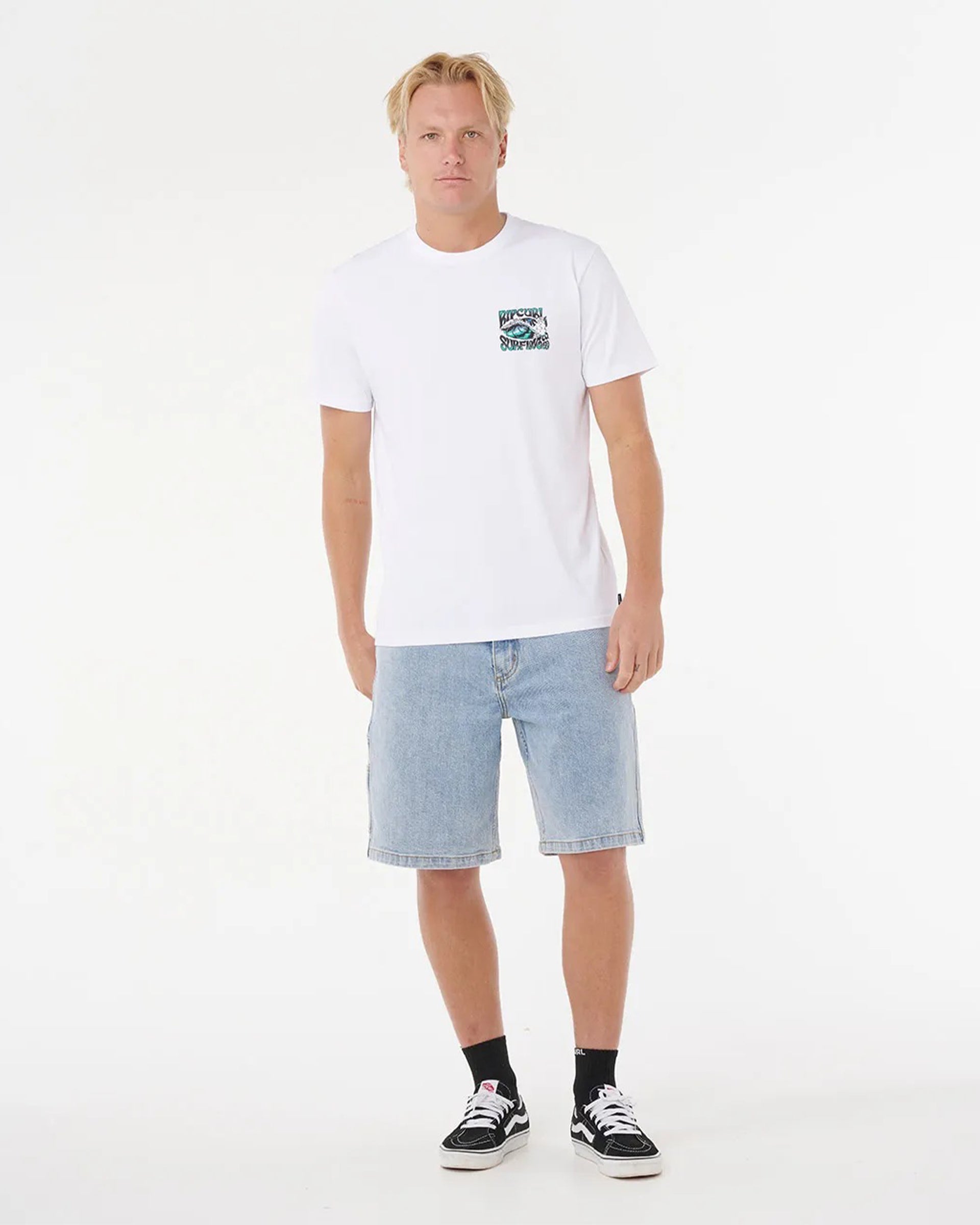 Rip Curl Hazed & Tubed Short Sleeve T-Shirt - White