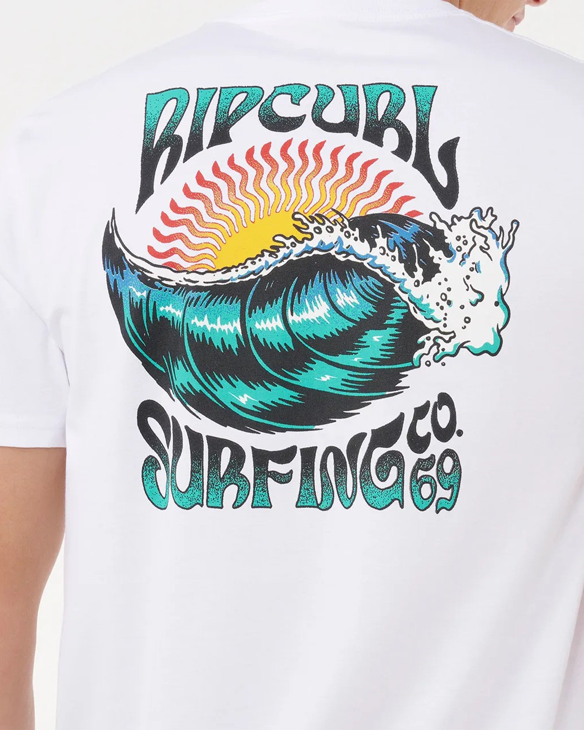 Rip Curl Hazed & Tubed Short Sleeve T-Shirt - White