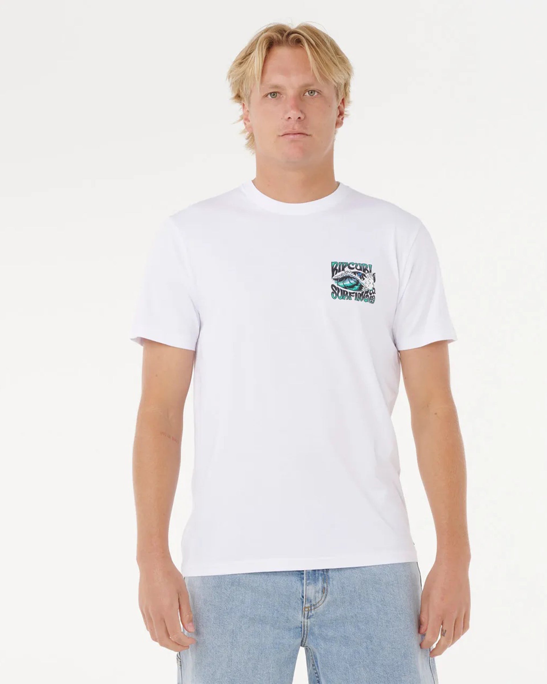 Rip Curl Hazed & Tubed Short Sleeve T-Shirt - White