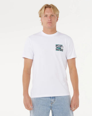 Rip Curl Hazed & Tubed Short Sleeve T-Shirt - White