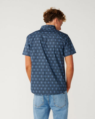 Rip Curl Hypno Micro Short Sleeve Shirt - Bluefin