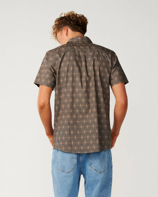 Rip Curl Hypno Micro Short Sleeve Shirt - Walnut