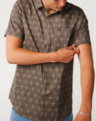 Rip Curl Hypno Micro Short Sleeve Shirt - Walnut