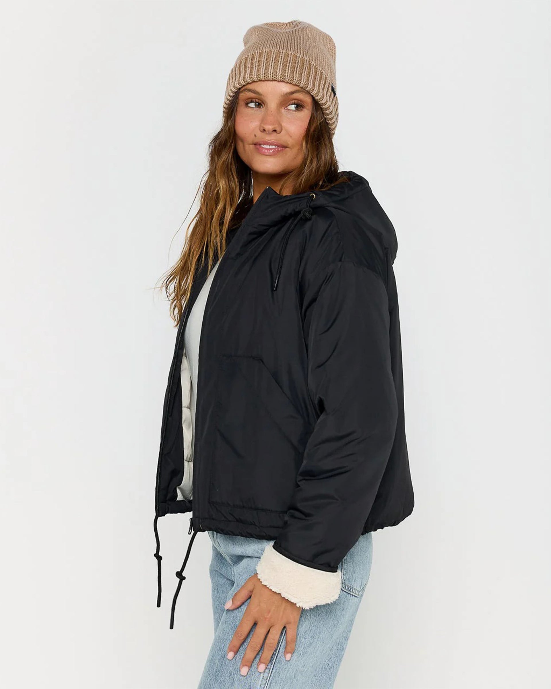 Rip Curl Women's Keepsake Bomber - Washed Black